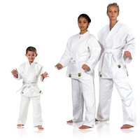 Judoanzug Randori Clubline, 551312, KWON, weiß 100% Baumwolle mit Gürtel 120-200