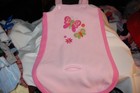 Infant Girl Size 6-9 Months Carseat Bunting Pink Polyester Fleece Okie Dokie