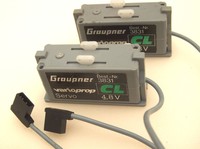 Sammler: 2 Graupner-Varioprop-CL-Servos, in Ordnung, mit Halterungen