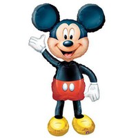Folienballon Airwalker Mickey, ca. 52 x 132 cm - Luftballon Mickey Maus - Mouse