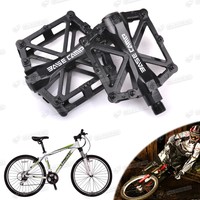 Fahrrad Pedale MTB BMX Pedale Radfahren Plattform Pedale Aluminium 9/16" Schwarz