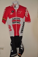 Zeitfahranzug Skinsuit Renneinteiler Vermarc + Autogrammkarte