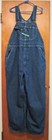 KEY CARPENTER STYLE BIB OVERALLS MENS JEANS WITH ZIP FLY Sz 46 x 30 =(43 x 30)