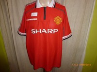 Manchester United Original Umbro Heim Trikot 1998-2000 "SHARP" Gr.XL TOP
