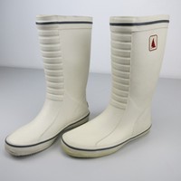 Musto Gr 43 Gummistiefel Stiefel Decksstiefel Weiss Classic Deck Boot FS0720 