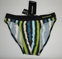 BRUNO BANANI BadeTanga  Badehose farbig BadeSlip Stripes&Strike swim Tanga Gr. S