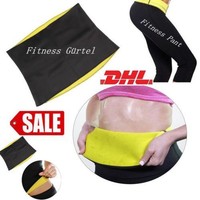 Schwitzhose Sporthose Bauchweggürtel Bauchgürtel Schlankhose Mieder Neopren  ZN