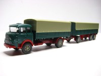 Wiking 486-2 C Krupp 806 Pritschen-Lastzug - patinagrün