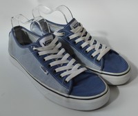 Men's Blue Canvas Style Vans Casual Trainers, Size UK 7.
