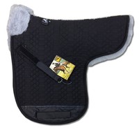 Satteldecke Lammfell Fellrand vorne Baumwolle Dressur  96 Farbkombinationen