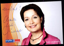 Claudia Look Hirnschal MDR Autogrammkarte Original Signiert ## BC 52653