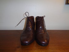 Ladies Civil War Brown Lace Up Ankle Boots/Shoe 6 M