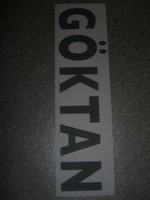 1x TSV 1860 München name Göktan Flock Beflockung für Trikot Spielertrikot