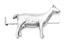 Goat Design Pewter Tie Slide Clip Gift Supplied in Gift Pouch