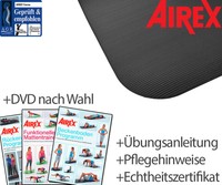 Airex Gymnastikmatte Coronella 200 Schiefer mit Trainings-DVD nach Wahl NEU+OVP