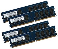 4x 2GB 8GB ECC Unbuffered RAM Arbeitsspeicher DDR2 667 Mhz UDIMM PC2-5300E 240p