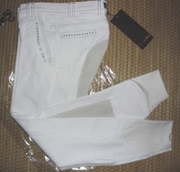 SALE% edle Damen Turnier Vollbesatz CAVALLO CAMERON Coolmax weiß 40 42 TOP