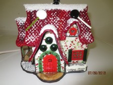 Vitreville 1996 Forma Vitrum Lollipop Shoppe Stained Glass House Xmas Bill Job