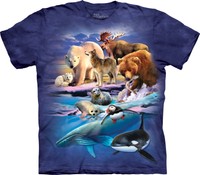 The Mountain Unisex Child Alaska Gathering Animals T Shirt