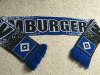 HSV - Hamburger SV - Fanschal - Grafitti - Neu ohne Etikett - blau / schwarz