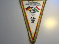 Deutschland Ungarn XL Wimpel  BRD Versandkostenfrei  40x27 cm Metallkette selten