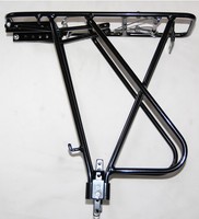 schwarz/silberner Alu GEPÄCKTRÄGER  24" 26" 28" Fahrrad Gepäckträger bis 25kg 