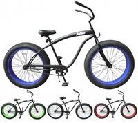 26" Fat Tyre Beachcruiser Fahrrad FATTIE Cruiser Chopper Snowbike SHOWBIKE