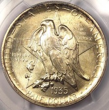 1935 Texas Half Dollar 50C - Pcgs Ms67+ Pq Cac Plus Grade - $1,600 Value