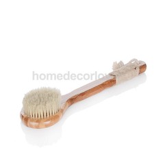 Natural Bamboo Bristles Body Brush Massager Bath Shower Spa Clean Scrubber