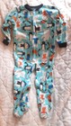 Cl131 -boys clothing Carter's winter animals Sleeper -- 3T