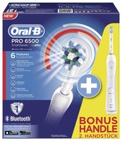Oral-B Zahnbürste Pro 6500 Smart Series Duo Pack mit 2.Handstück & Bluetooth 