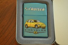 ZIPPO Lighter, PT Cruiser, Chrysler, Sapphire Blue, Sealed, M571
