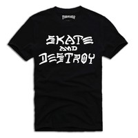 ★  THRASHER "SKATE AND DESTROY" T-SHIRT Gr.S/M/L, OLDSCHOOL Trasher ★