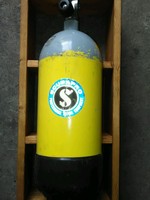 Tauchflasche 8 Liter , mono, mit Tüv , mit Transport Kiste 