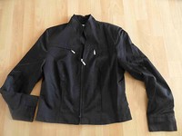 BIBA chicer Hosenanzug schwarz schimmernd Gr. 36 TOP BE1