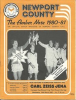 EC Newport County - Carl Zeiss Jena 1980/81