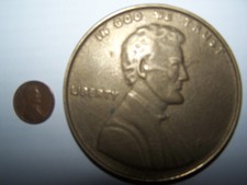 Vintage 1909 S Vdb Lincoln Wheat Cent Penny Paperweight