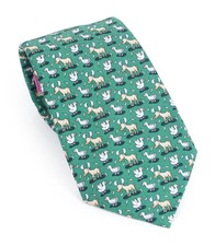 Vineyard Vines Boys Dark Green Duck and Moose Silk Tie Necktie Accessory New