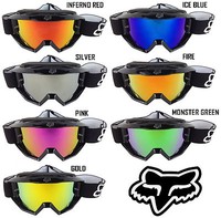 FOX MAIN MOTOCROSS MX BRILLE CHROM SPIEGEL LINSE passt HAUPT bmx mtb quad