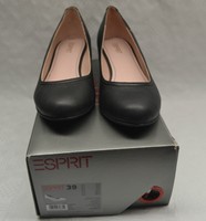 ESPRIT O10340, Keilpumps schwarz Gr. 39, NP 59,95€ NEU NEU