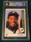 1989 Upper Deck #1 Ken Griffey Jr RC Rookie Graded BGS 9 Mint - Seattle Mariners