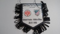 Wimpel Pennant Fanion EINTRACHT Frankfurt - ATLETICO Bilbao 1968/69