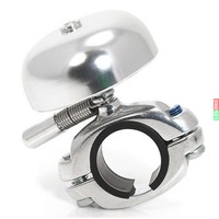 XLC Mini Glocke/Fahrrad Klingel DD-M04 Retro Aluminium silber Bike Bell