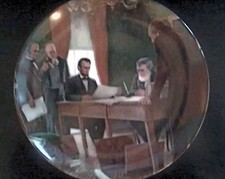 Knowles Abe Lincoln Emancipation Proclamation Plate