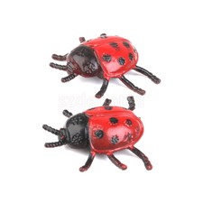 12 Vivid Ladybird Ladybug Bug Insects Figure Kids Party Goody Loot Bag Favor