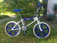 Old School BMX Fahrrad Retro Oldschool 80er Jahre 20" Zoll SKAYWAY blau weiss