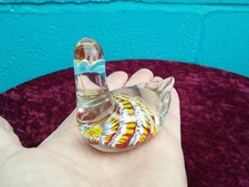Millefiore Duck Bird Paperweight Ornament
