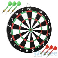 Profi Dartscheibe Dartboard Dartscheiben Wurfspiele inkl. 6 Pfeile Dart Scheibe