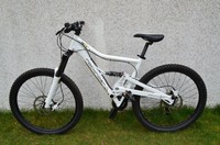 rockrider Mountainbike weiß 26 Zoll Fahrrad Scheibenbremse Dämpfer 24 Gang SRAM 