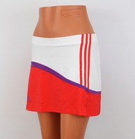Adidas Damen Tennis Rock Sportrock Tight Skort Laufrock (50+ UV Schutz) weiß/rot